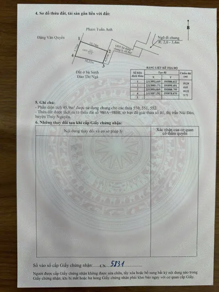 Bán đất 52.9m² 1.29 tỷ tại Thị trấn Núi Đèo Huyện Thuỷ Nguyên