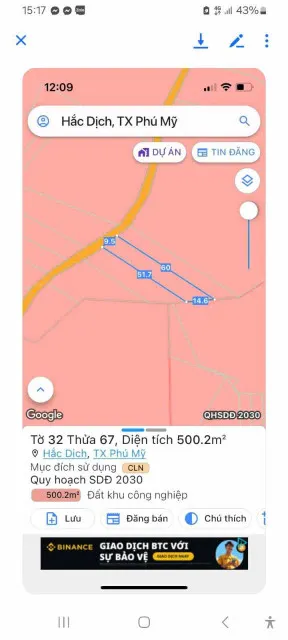 Chủ cần tiền bán 500mv qh đất kcn 440ha