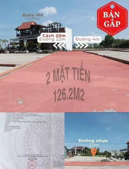 CƠ HỘI ĐẦU TƯ SINH LỜI TẠI TRÁI TIM CẦN ĐƯỚC 2 MẶT TIỀN GIÁ CHỈ 1,6 TỶ