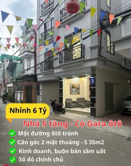 🏡 Bán nhà 5 tầng, mặt trục chính kinh doanh ôtô tránh, căn góc. Tổ 15 Yên Nghĩa, Hà Đông.