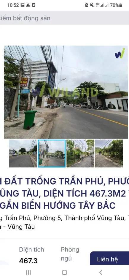 Bán đất thổ cư thương mại Dịch vụ. Sát đường Trần Phú. Gần biển
