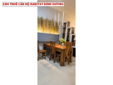 Cho thuê căn hộ Habitat Bình dương giá 8,5tr/ tháng có nội thất