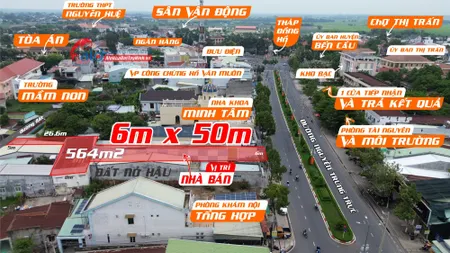 Nhà mặt tiền đường Nguyễn Trung Trực, ngay trung tâm thị trấn Bến Cầu
