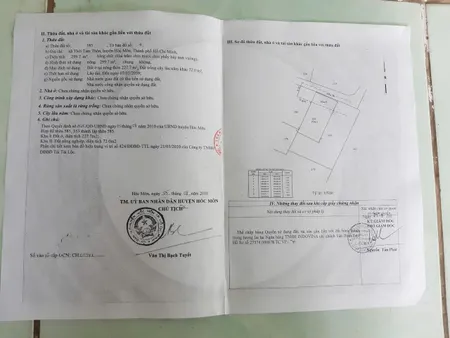 NHÀ XƯỞNG (12.5x24.5) MT NGUYỄN THỊ NGHÉ, THỚI TAM THÔN, HÓC MÔN CHỈ 9.5 TỶ