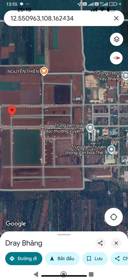 Bán đất 168m² 850 triệu tại Xã Dray Bhăng Huyện Cư Kuin