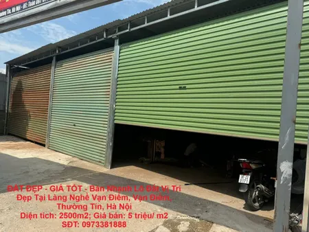 ĐẤT ĐẸP - GIÁ TỐT - Bán Nhanh Lô Đất Vị Trí Đẹp Tại Làng Nghề Vạn Điểm, Vạn Điểm, Thường Tín, Hà Nội