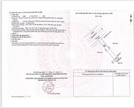 Bán đất 407.4m² 4.3 tỷ tại Phường An Thạnh Thị xã Thuận An