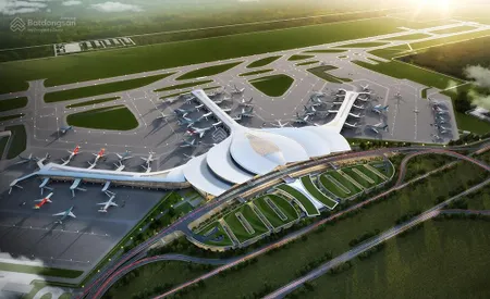 BÁN ĐẤT MẶT TIỀN LỚN 30M CÁCH SÂN BAY LONG THÀNH 5KM - GIÁ 12TR/M2 - SỔ SẴN