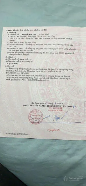 Bán đất xã Xuân Thọ