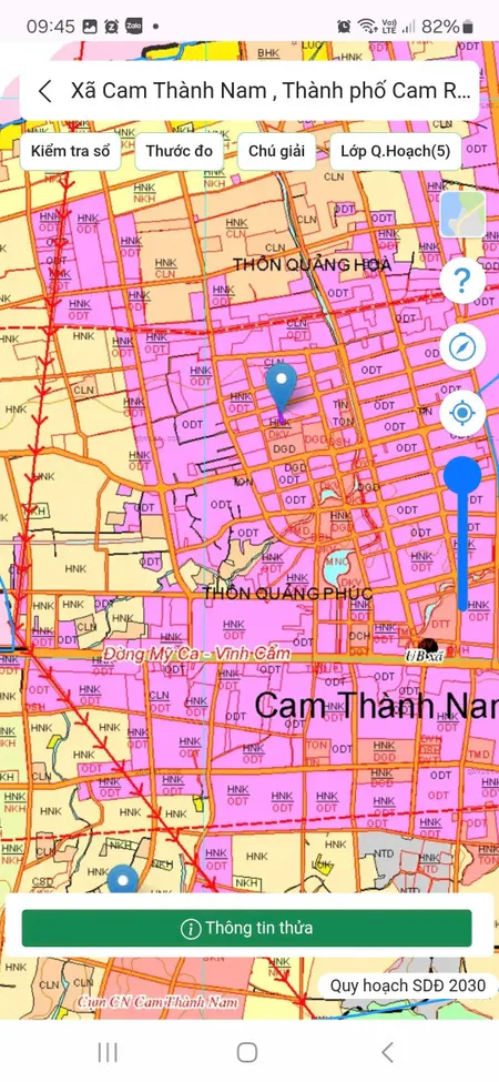 CAM THÀNH NAM -- 600 M2 -- 10M NGANG -- tc 522 -- GIÁ CHỈ 3 TỶ 900