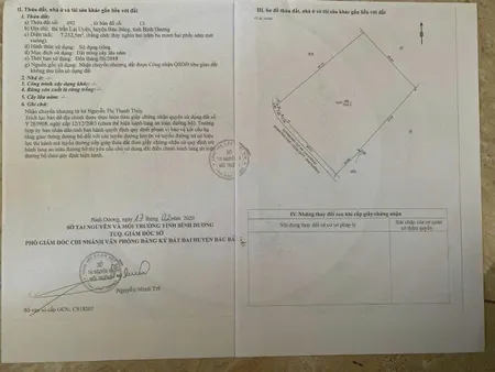 Bán đất 7232.5m² 13.5 tỷ tại Thị trấn Lai Uyên Huyện Bàu Bàng có thể phân lô hoặc làm xưởng