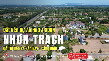 BÁN NHANH ĐẤT NỀN DỰ ÁN HUD NHƠN TRẠCH – SỔ SẴN – GIÁ TỐT