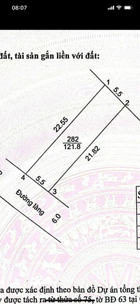 cc càn bán 121m đất full thổ cư ngay cạnh trường học mặt đường KD giá rẻ