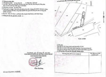 CHÍNH CHỦ CẦN BÁN GẤP 2 LÔ  ĐẤT  TẠI NINH PHƯỚC, NINH THUẬN