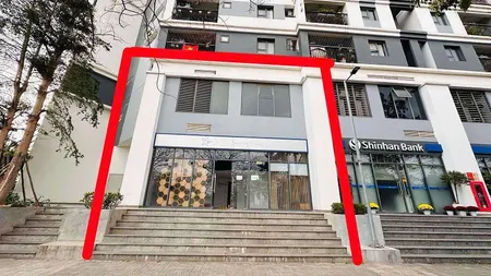 Cho thuê Shop 2 tầng chân đế đầu hồi toà H4 Hope Residences mặt đường Chu Huy Mân, Long Biên, Hà Nội.