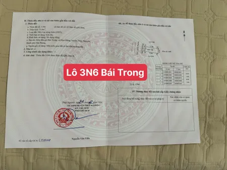Bán đất 75.4m² ngang 5m giá 3.45 tỷ tại Xã Hoa Động Huyện Thuỷ Nguyên. liên hệ 0362558882