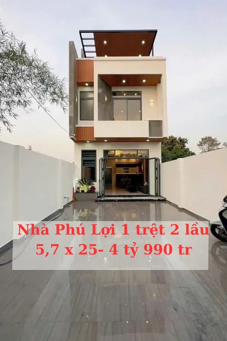 ( ĐÃ BÁN ) Nhà Phú Lợi Mới 100% : 1 trệt 2 lầu : 5,7 x 25: 0815422197