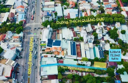 Đất Phú Cường: 1 xet QL13 200m  : 14 X 5 Full Thổ cư 0815422197