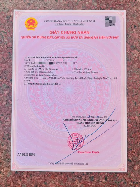 BÁN ĐẤT MẶT TIỀN ĐẠI LỘ NGUYỄN TẤT THÀNH, PHƯỚC ĐỒNG, NHA TRANG