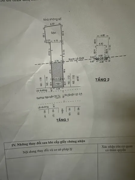 CẦN Bán căn nhà Mặt tiền đường Nguyễn Thị Tú