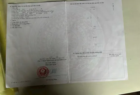 Bán đất 300m² giá 4.85 tỷ tại Phường Thới Hòa Thị xã Bến Cát
