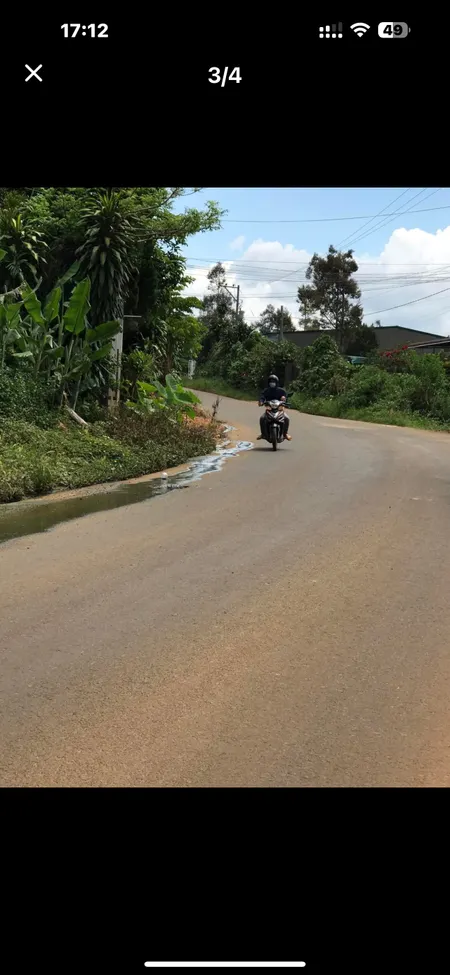 Đất thổ cư, mặt tiền đường, thôn 1 Lộc An