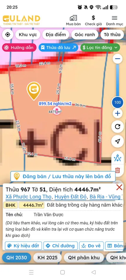 Đất chính chủ gởi bán.
Đt 4446m2