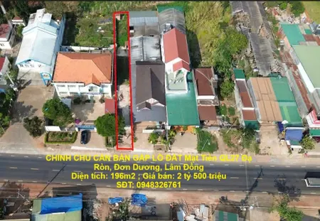 ĐẤT ĐẸP – GIÁ ĐẦU TƯ - CHÍNH CHỦ CẦN BÁN GẤP LÔ ĐẤT Mặt Tiền QL27 Đơn Dương, Lâm Đồng