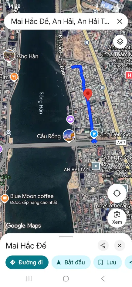 Cần bán nhanh lô đất đường MAI HẮC ĐẾ - VỊ TRÍ ĐẮC ĐỊA nay sát cầu RỒNG