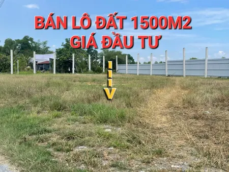 bán lô đất 1500m2- thổ cư- thị trấn hậu nghĩa-làm kho-xưởng-tách thửa-gọi cho em xem đất