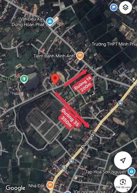 Bán đất 102m² ngang 5/5,3m giá 1.8 tỷ tại Xã Minh Phú Huyện Sóc Sơn