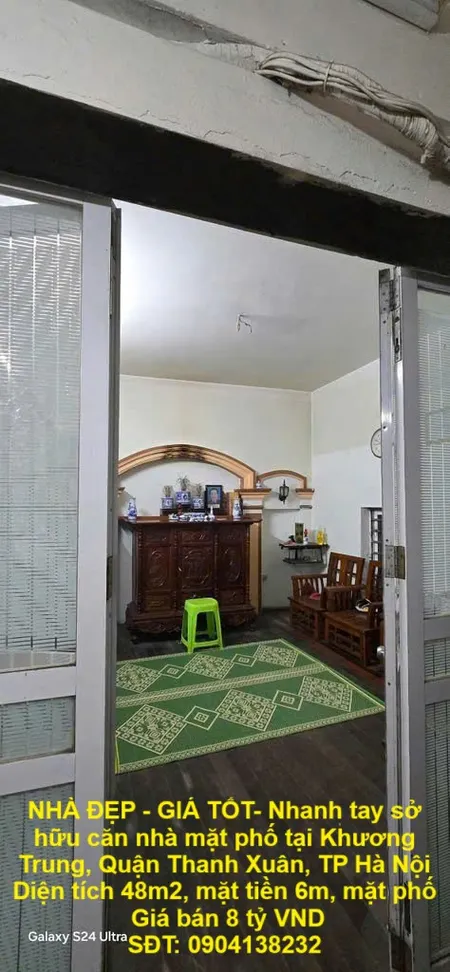 NHÀ ĐẸP - GIÁ TỐT- Nhanh tay sở hữu căn nhà mặt phố tại Khương Trung, Quận Thanh Xuân, TP Hà Nội
