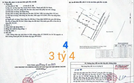 Bán đất 170m² ngang 5m giá 3.4 tỷ tại Xã Tân Quý Tây LH: 0909036285