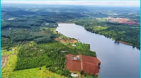 Đất giáp hồ thôn 10 Đắk sin có thổ cư 1,2 Tỷ/1025m2