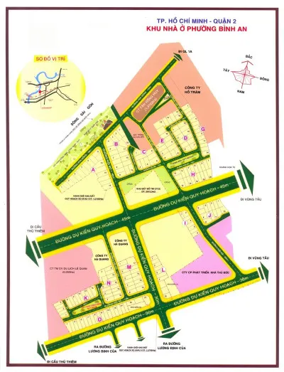 bán đất dự án Thủ Đức House Quận 2 - Khu Trần Não Quận 2 Lô B10 (9x20) gần sông
