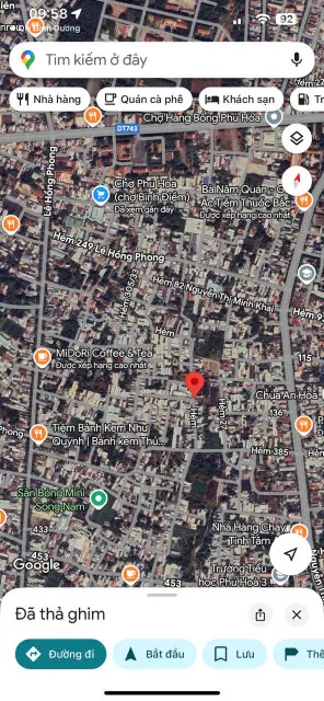 Đất khu8 Phú Hoà-TP.TDM vị trí trung tâm hẻm 385 Lê Hồng Phong nhựa 5m thông xây nhà đẹp,tiện ích miễn bàn