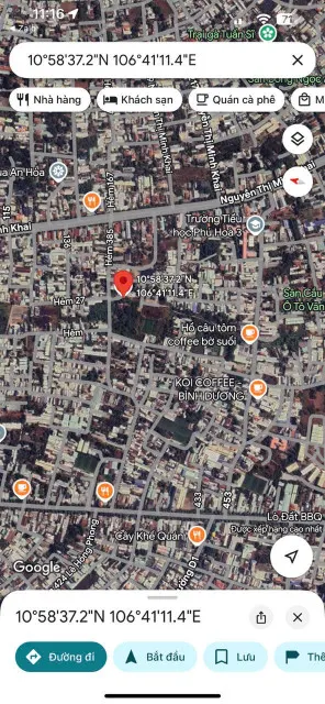 Đất khu8 Phú Hoà-TP.TDM đường oto vị trí trung tâm sót lô giá công nhân gần trường chợ dân kín