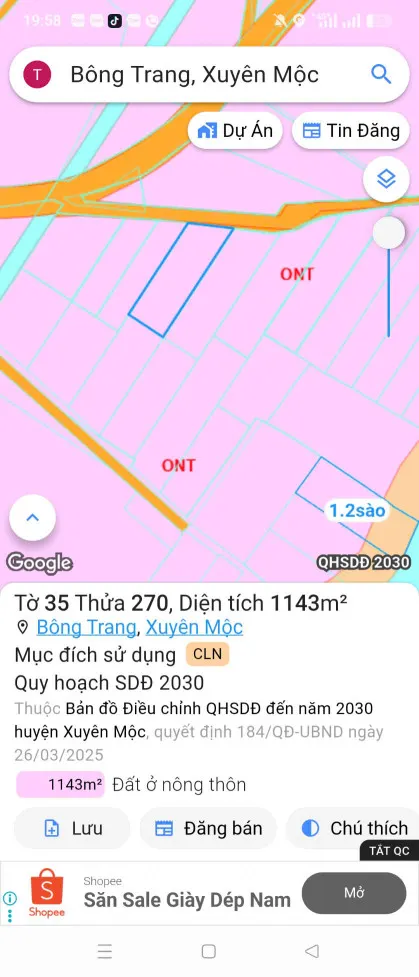 BÁN LÔ ĐẤT TIỀM NĂNG Ở XUYÊN MỘC - ĐÓN SÓNG CAO TỐC & DỰ ÁN LỚN!
