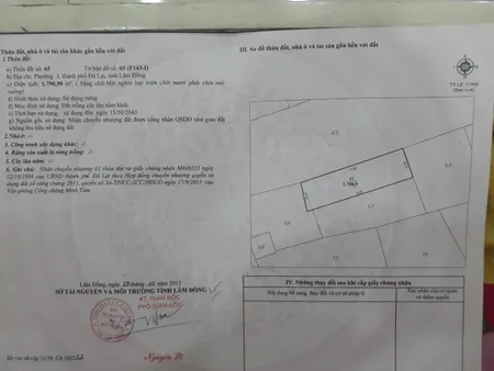 Bán đất 1802.2m² ngang 18m giá 7.5 tỷ tại Phường 3 Thành phố Đà Lạt