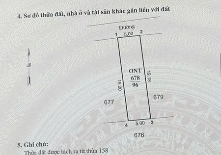 Bán đất 96m² ngang 5m giá 250 triệu tại Xã Lương Sơn Huyện Ninh Sơn