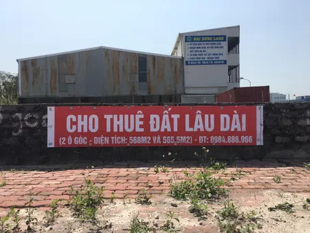 Cho thuê ô đất 568m² ( ô góc 22,7 X 25m) ngang 22,7m giá 50 triệu tại Phường Cao Xanh Thành phố Hạ Long