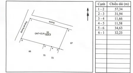 Bán đất 1829m² ngang 32m giá 7.3 tỷ tại Xã Minh Trí Huyện Sóc Sơn