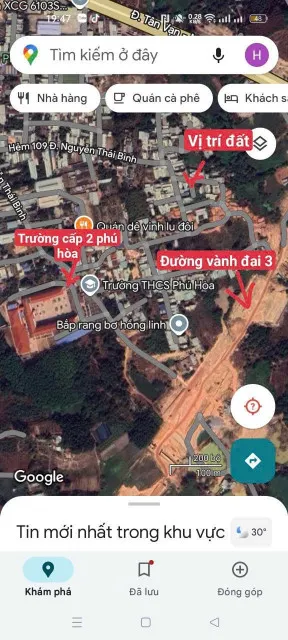 Đất khu 9 Phú Hoà-phường Phú Lợi-TP.HCM-gần trường cấp 2,vành đai 3 đường oto,dân đông,xây biệt thự nhà vườn hay làm trọ đều đẹp