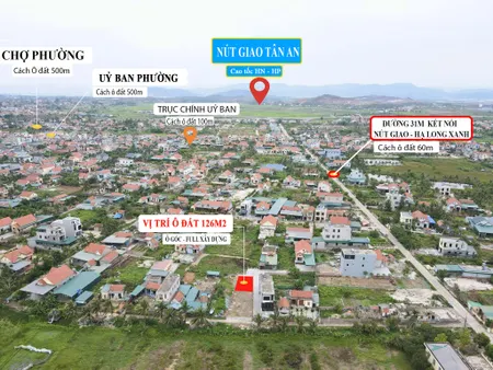 Bán đất 126m² ngang 6,7m giá 1.07 tỷ tại Phường Hà An Thị xã Quảng Yên