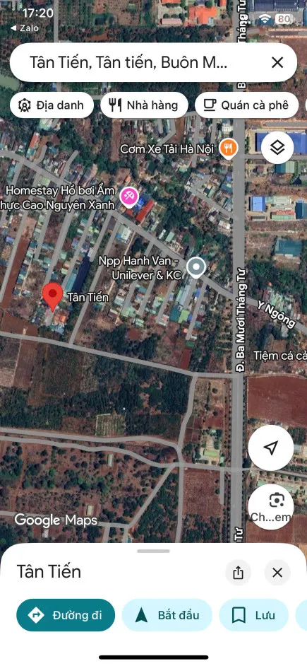 Đất Nông nghiệp 542.6m² ngang 15m giá 1.8 tỷ tại Phường Thành Nhất Thành phố Buôn Ma Thuột