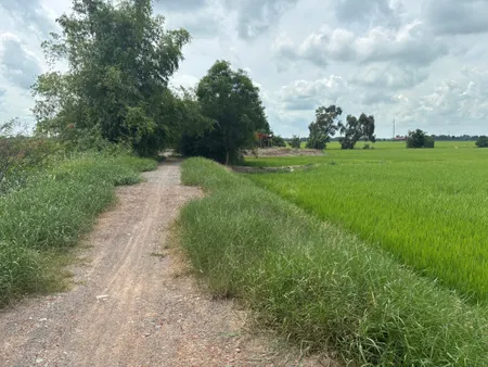 Bán đất full thổ cư, đường đá, p3 kiến tường loang an