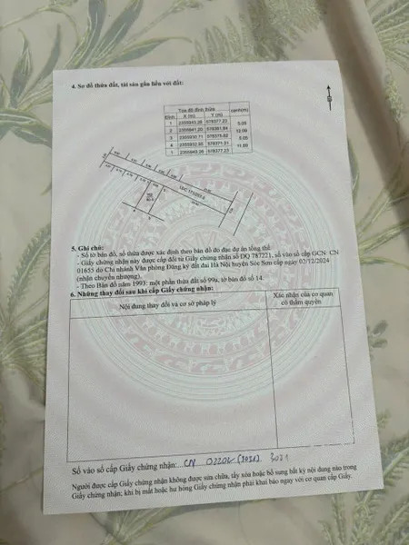 Bán đất 60m² ngang 5.05m giá 1.25 tỷ tại Xã Minh Trí Huyện Sóc Sơn