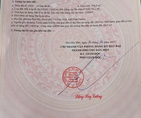 Chính chủ cần bán 2 lô đất 110B và 81 tái định cư Phú Chánh, phú Tân