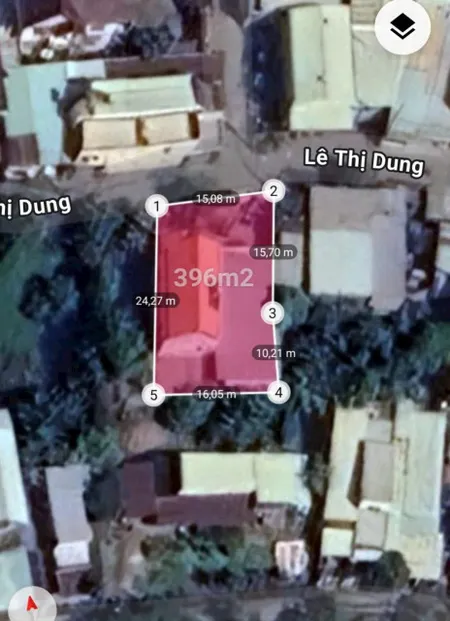 Bán nhà 396m² MẶT TIỀN LÊ THỊ DUNG ngang 15m giá 14 tỷ tại Xã Vĩnh Lộc A Huyện Bình Chánh
