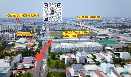 BÁN MẶT BẰNG CĂN GÓC 2 MẶT TIỀN ĐƯỜNG D6 & D1, KDC HỒNG LOAN